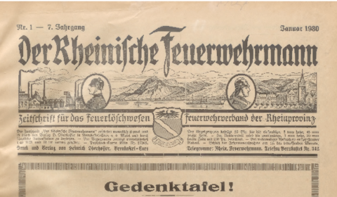 Der Rheinische Feuerwehrmann 1930