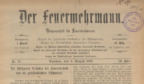 Der Feuerwehrmann 1901