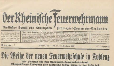 Der Rheinische Feuerwehrmann 1937