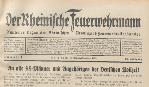 Der Rheinische Feuerwehrmann 1939